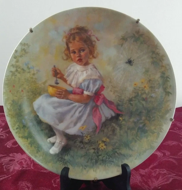 Collectors Plate "Little Miss Muffet" by Reco taken from  Mother Goose series