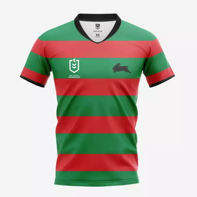South Sydney Rabbitohs Kids Home Supporter Jersey NRL Rugby League by Burley ...