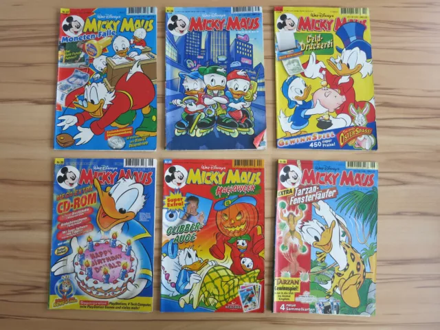 Walt Disneys Micky Maus 1998 Nr. 37, 38; 1999 Nr. 14, 26, 44, 46