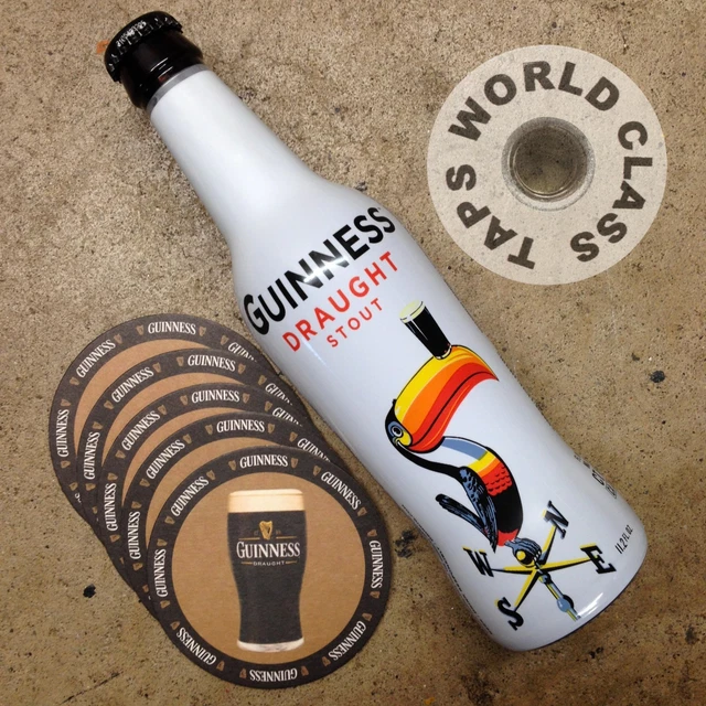 GUINNESS BEER TAP HANDLE Toucan 1930s art bottle DRAUGHT 