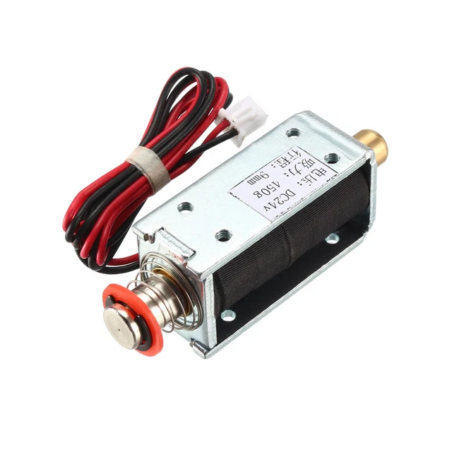 24V 2.28A 9mm solenoide elettromagnetico bloccare spingere tirare tipo
