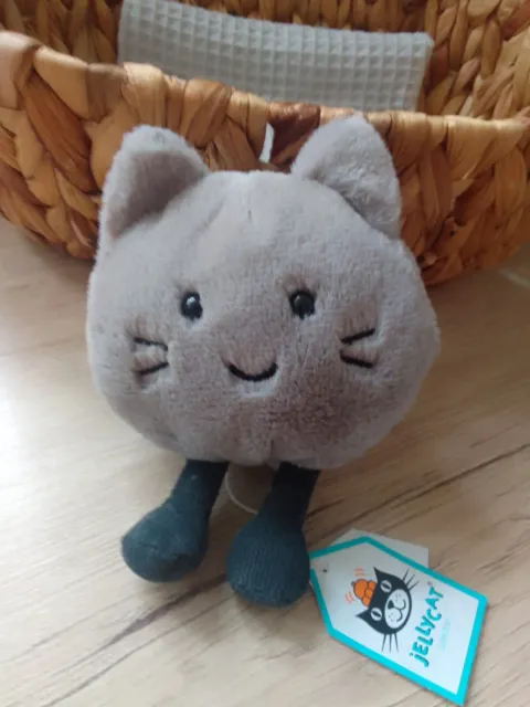 Lustige Jellycat Amuseabean Kitty plüsch mit Etikett unbespielt Neu