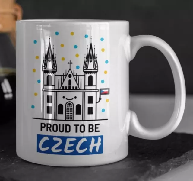 Proud To Be Czech Mug 11oz 330ml Czech Republic Gift Ideas Prague Mugs