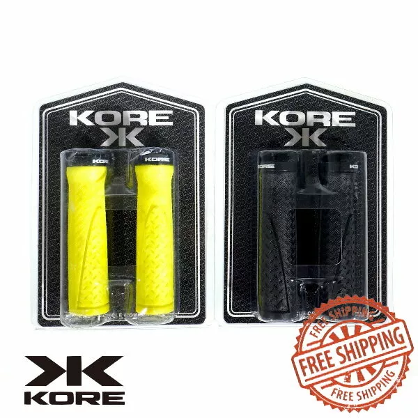 Kore Contour Lock-on Grips Bike Bicycle Handlebar Grip BMX MTB Dirt Jump 130mm