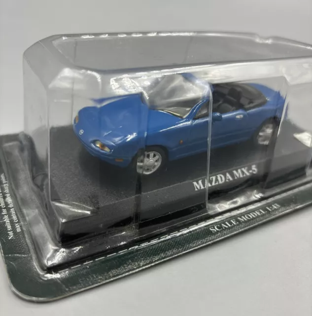 Mazda MX-5 Ediciones del Prado 2002 1:43 Modellauto Blau Sammlerstück Neu OVP