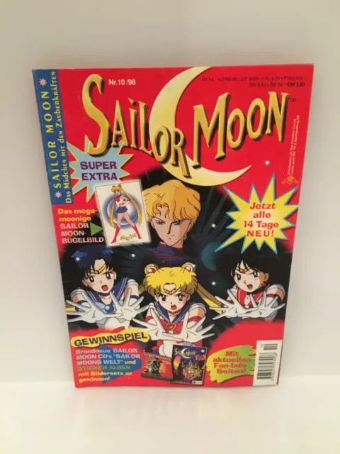 Sailor Moon Magazin Comic Heft Nr. 10 / 98 mit allen Extras / Beilagen