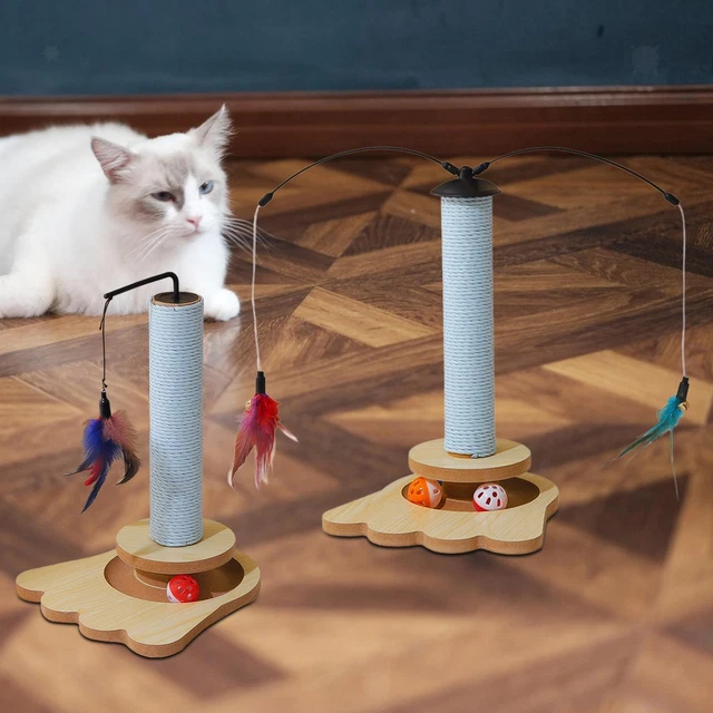Jouet pour chat chaton jouet interactif bois jouet pour animaux de compagnie