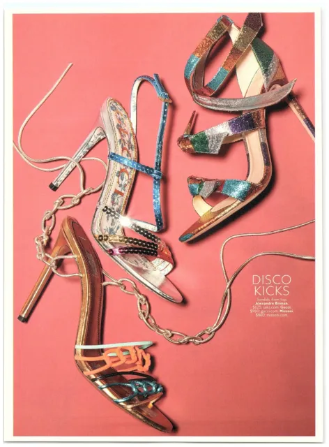 Disco Kicks Heels Gucci Missoni Alexandre Birman Shoes magazine CLIPPING photo