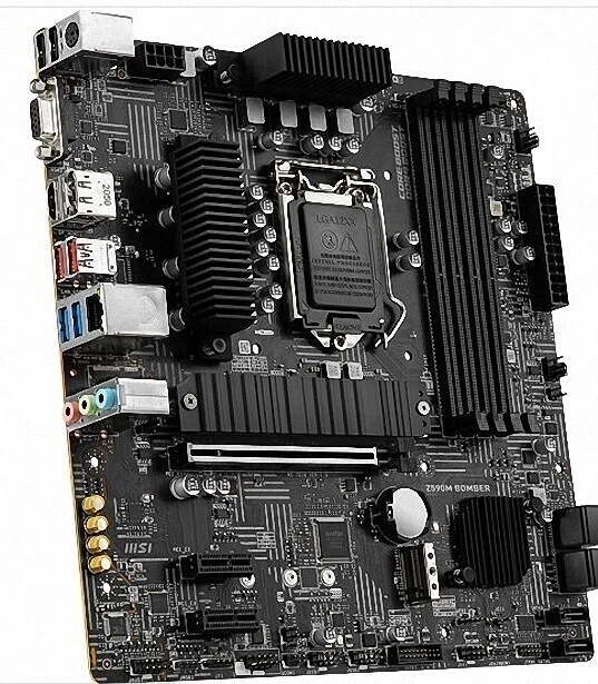 USED MSI Z590M Bomber LGA1200 Micro ATX Motherboard with Intel Z590 ...