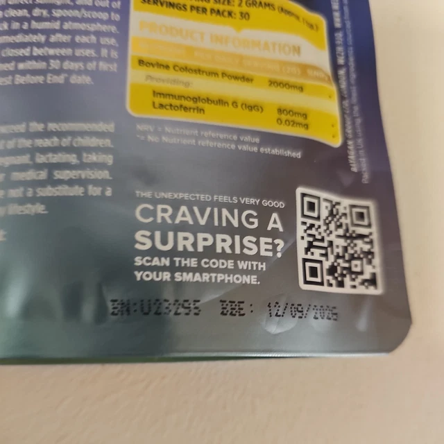 WELLGARD PURE COLOSTRUM Powder, High Levels of Immunoglobulin G (IgG