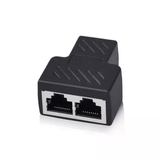 ADAPTATEUR RÉPARTITEUR RJ45 à 2 ports Connecteur de câble Ethernet