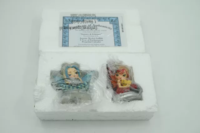 Perpetual Calendar Jasmine Becket-Griffith Fairy Figurine Set of 2 JAN & FEB Perpetual Calendar Jasmine Becket-Griffith Fairy Figurine Set of 2 JAN & FEB