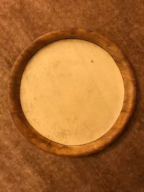 Vintage Silva Craft Mid century Swedish Teak wooden Plate 8"D