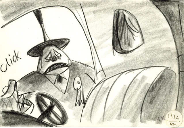 Tim Burton's Nightmare Before Christmas-Original Storyboard-Mayor-Signed