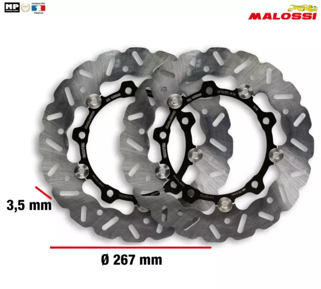 Disques freins Avant MALOSSI YAMAHA T-MAX 500 04/07 TMAX 530 Disc Brake