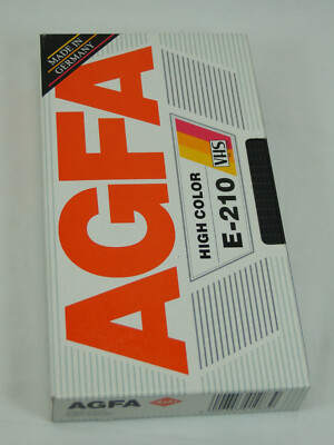 Agfa VHS e-210 cartuccia vuota come nuovo 