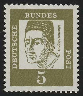347x Bed. Deutsche 5 Pf OHNE Fluo, Einzelmarke mit Zählnummer, postfrisch **