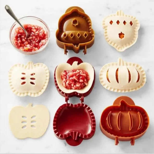 Pumpkins Hazelnuts Pie Maker Plastic Pie Top Cutter Dough Press Mold  Christmas