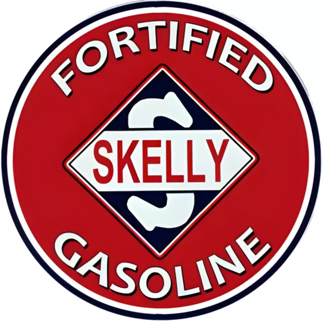 Fortified Skelly Gasoline Vintage Vinyl Decal Sticker Waterproof