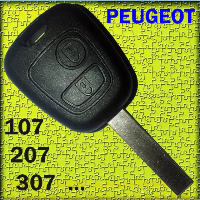 ★  COQUE CLE TELECOMMANDE PLIP PEUGEOT 107 207 307  ★ / Envoi le jour meme