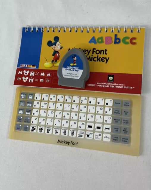 Cartucho Cricut Fuente Mickey Mouse Disney enlace desconocido libro y teclado dibujos animados