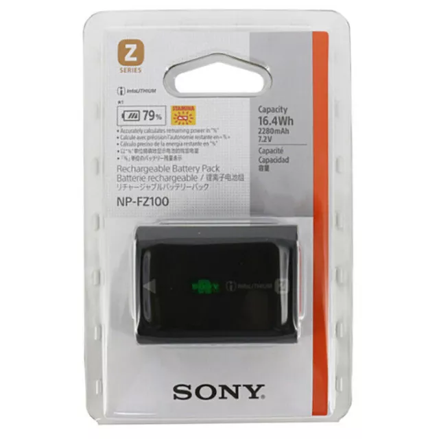 New NP-FZ100 7.2V 2280mAh Battery For Sony M2 M3 M4 S3 a9 A6600 a7RIII Cameras