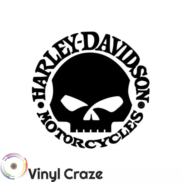 Fits 5"-30" Harley D Round Willie G ANY Color Vinyl Decal FREE Replacement /SHIP