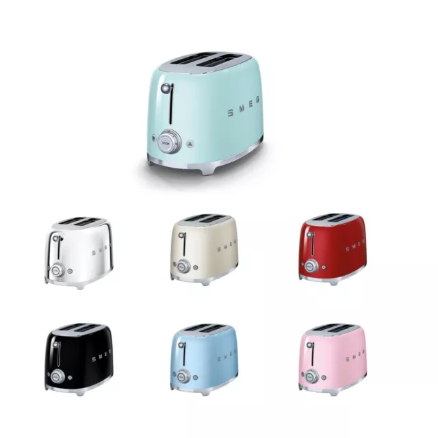 Smeg TSF01 50's Retro Two Slice Toaster, Unused, Choice of Colour