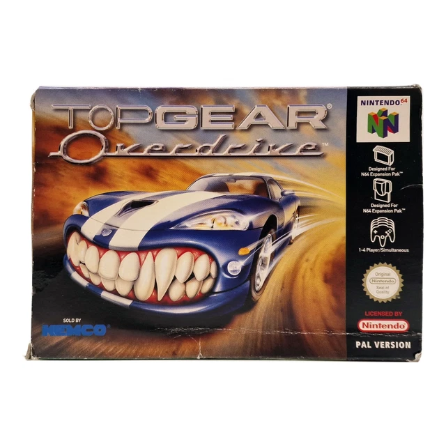 🎄NINTENDO 64 N64 Game Top Gear Overdrive PAL Boxed