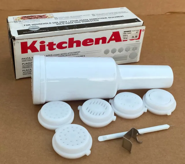 KitchenAid Pasta Maker Plates Discs Storage Stomper Attachment FGA