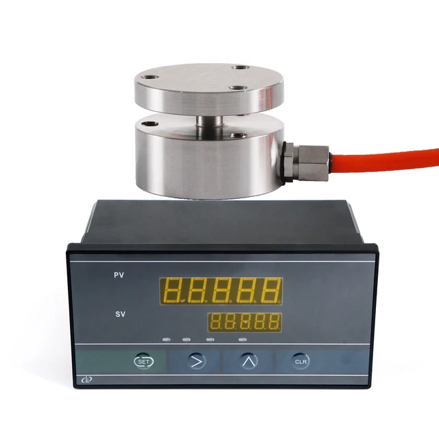 LOAD CELL SENSOR with Indicator Display Test Compression Force Weight ...