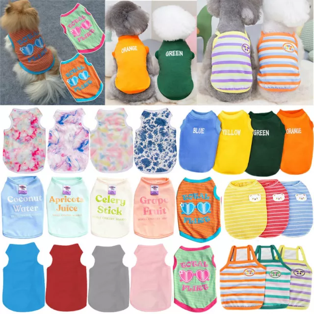 Pet Cat Puppy Small Dog Vest T Shirt Coat Dog Clothes Apparel Thin Shirt Costum'