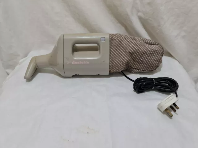 Vintage Hoover Handheld  Dustette Model  S1122  light  grey Colour Working 1990s