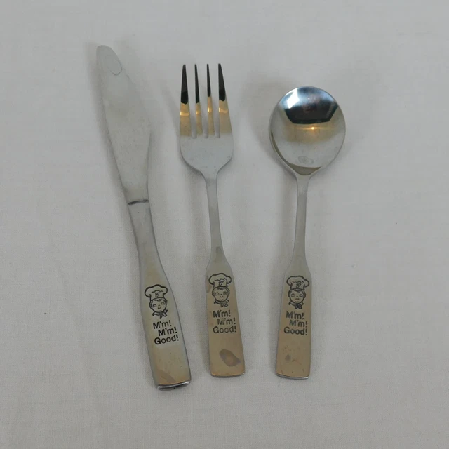 CAMPBELLS SOUP KIDS Flatware Set Stainless Monmouth Knife Fork Spoon