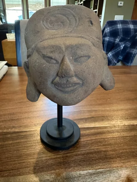 Prehistoric Pre-Columbian Vera Cruz pottery head