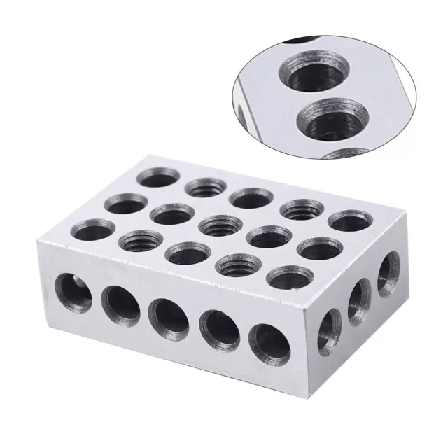 10X 23 Holes 1-2-3" Precision BlocksSet up Block Set 0.0001" Matched Mill