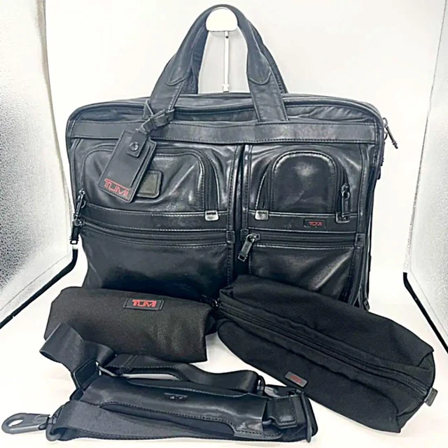 Tumi Alpha All Leather Briefcase 2Way Shoulder mens