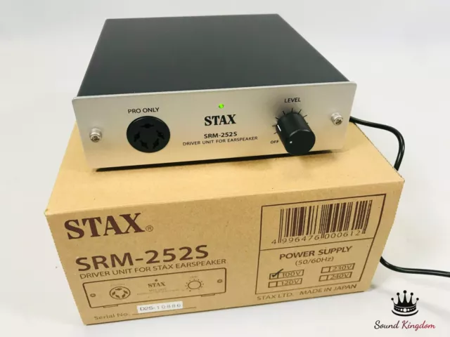 Stax SRM-252S electrostatic headphone amplifier with box