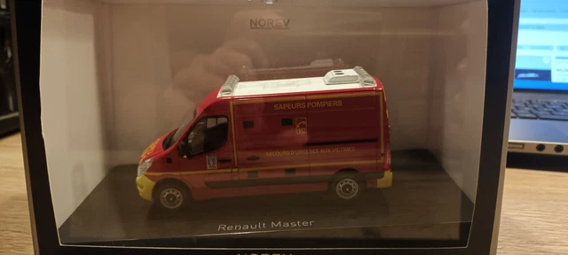 ALERTE 0171 RENAULT G230 PHASE 2 FPT CAMIVA ROUGE AVEC DECALQUES POMPIERS 1/43 e