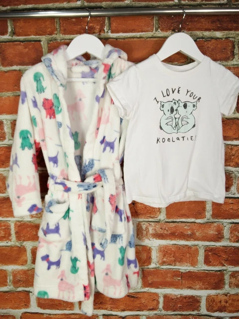 Girls Bundle Age 4-5 Years John Lewis Next Nightwear Dressing Gown Top Set 110Cm