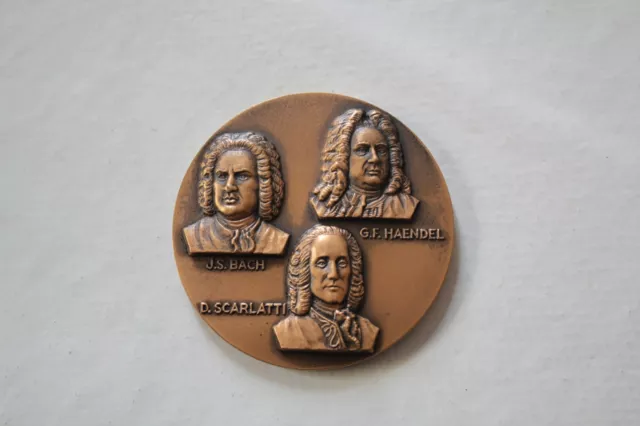 Medaglia Bronzo Bach Haendel Scarlatti