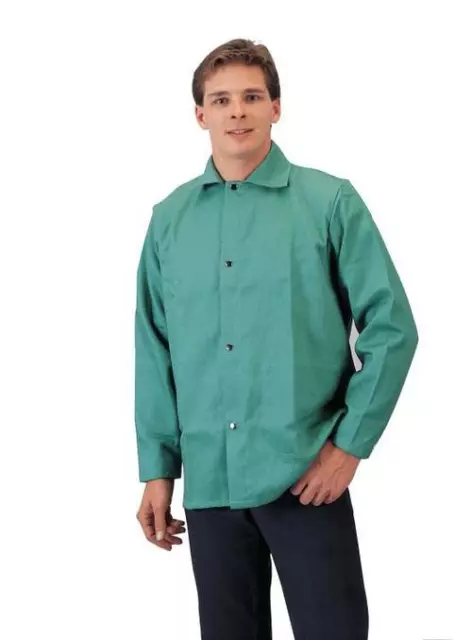 Tillman 6230 30" 9 oz. Green FR Cotton Welding Jacket, Size 3XLarge