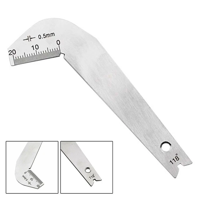 Outil 118 Degrés Angle Jauge Angle Inspection Jauge Affûtage Utile 1pc