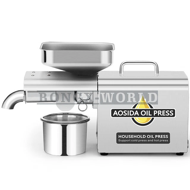 220/110v 304 Automatic Hot Cold Oil Expeller Olive Kernel Oil Press machine