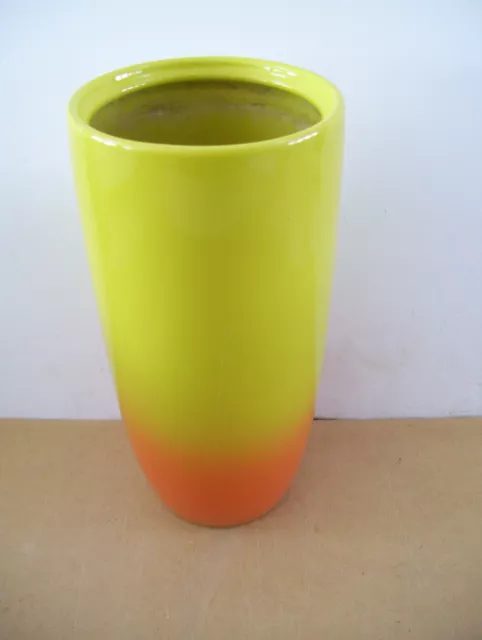 Vintage Lucky Bamboo Planter Vase 8.5" Tall 4" across top By Penang Nursery Inc