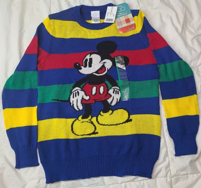 Disney 100 Target Exclusive Mickey Mouse Kids Unisex Sweater Size Medium BNWT