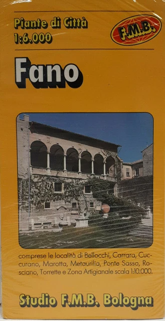 MAPPA DI FANO Cartina Pianta Citta' F.m.b. EUR 7,00 - PicClick DE