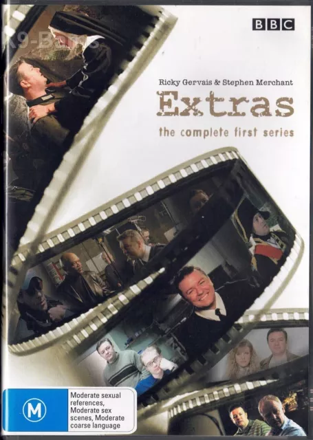Extras  The Complete First Series  2005, 2 DVD set  Ricky Gervais Region 4