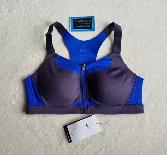 NEW NIKE ALPHA LIGHTWEIGHT NON WIRED HIGH SUPPORT ADJUSTABLE FIT SPORTS BRA  - XS