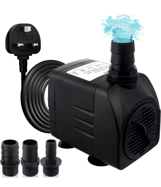 Submersible Water Pump Aquarium Fish Tank Sump Pumps Pond Feature 30w 2000l